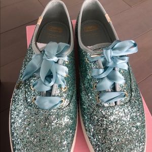*BRAND NEW* Kate Spade glitter blue keds